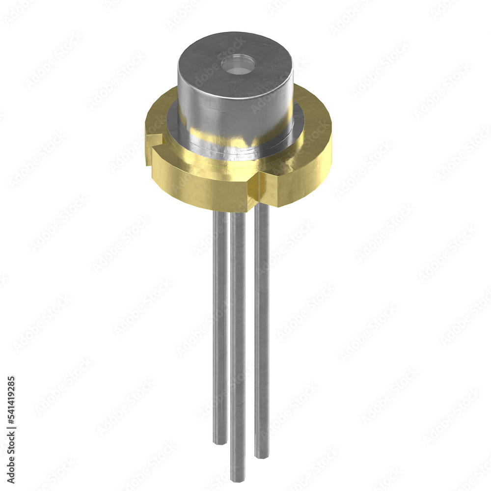 Fotografie 3d rendering illustration of a laser diode