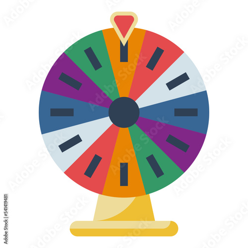 roulette flat icon