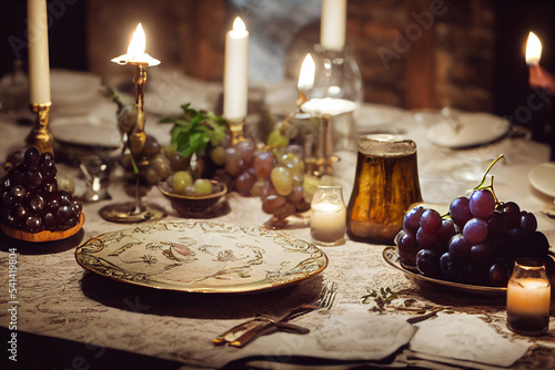 still life with wine