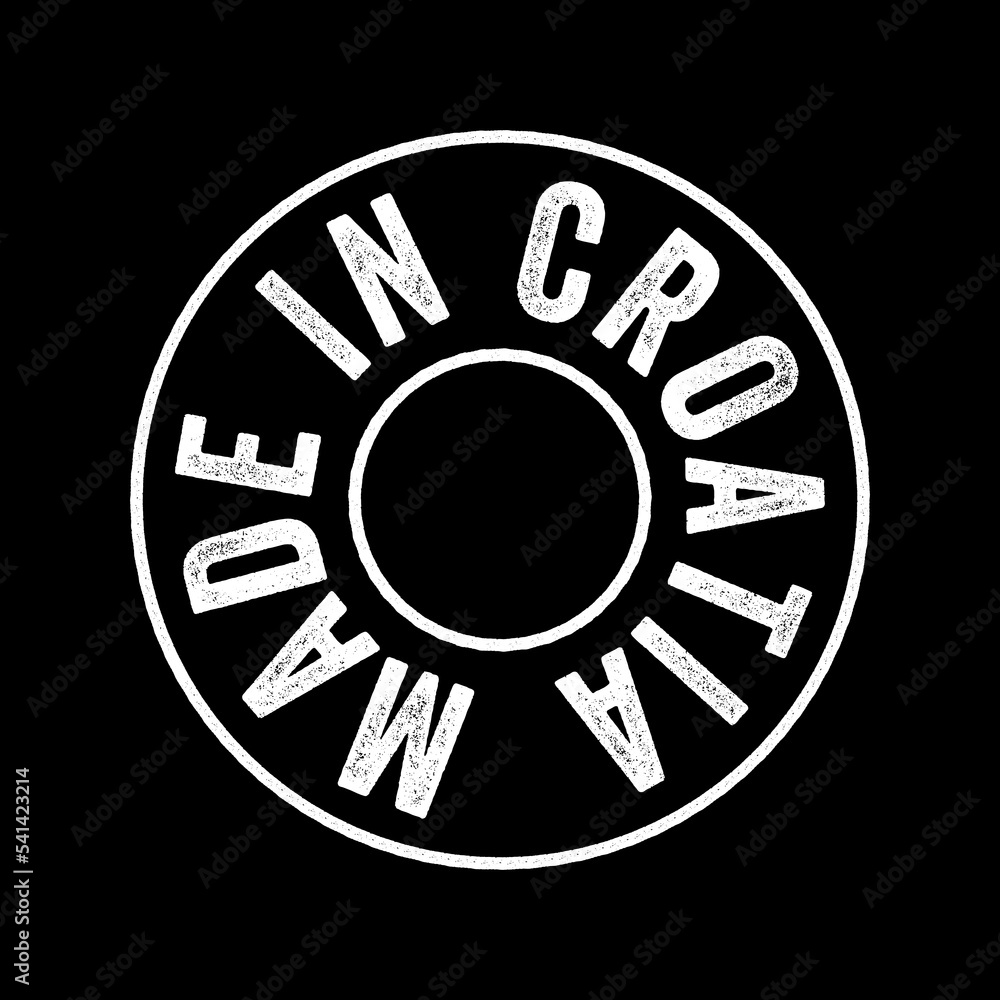 Made in Croatia text emblem stamp, concept background Made in Croatia text emblem stamp, concept background