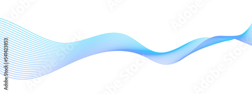 Fotografie, Obraz Vector wave dynamic music lines