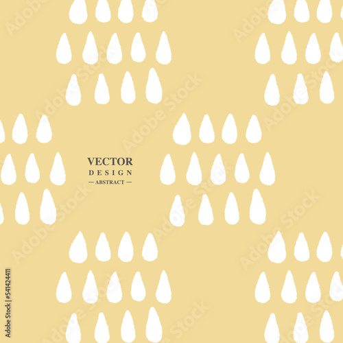 Картината върху платно The hand-painted raindrop patterns, arranged repeatedly, have an imperfect childlike feeling