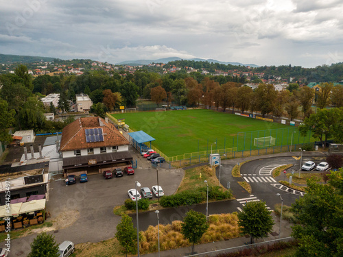 training stadiums in zagreb aerial view photo