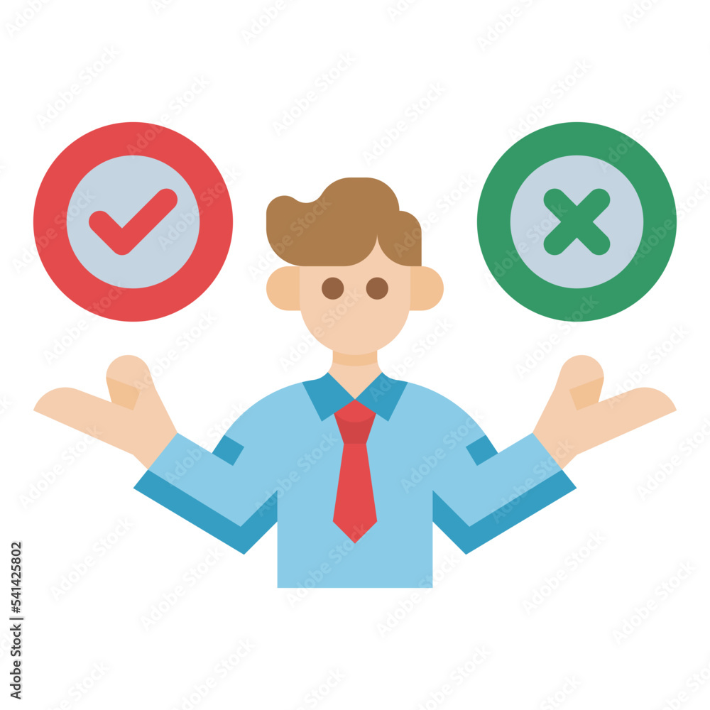 decision flat icon decision flat icon