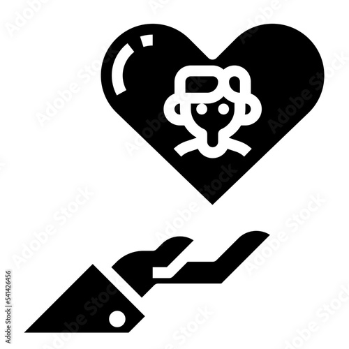 empathy glyph icon