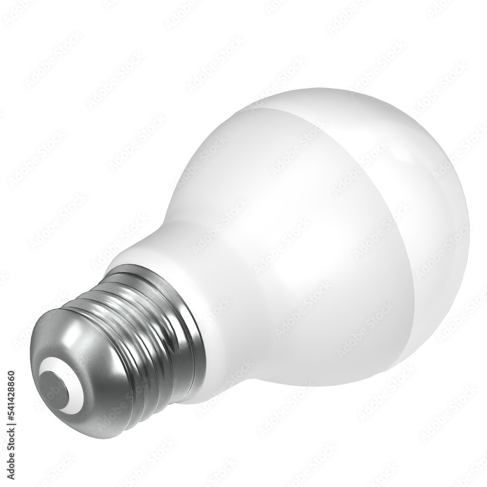 3d rendering illustration of a LED fluorescent light bulb 3d rendering illustration of a LED fluorescent light bulb