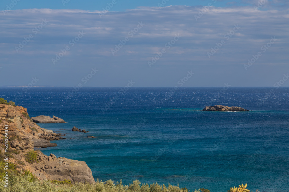 Seascape by the sea on the island of Crete - Greece. Seascape by the sea on the island of Crete - Greece.