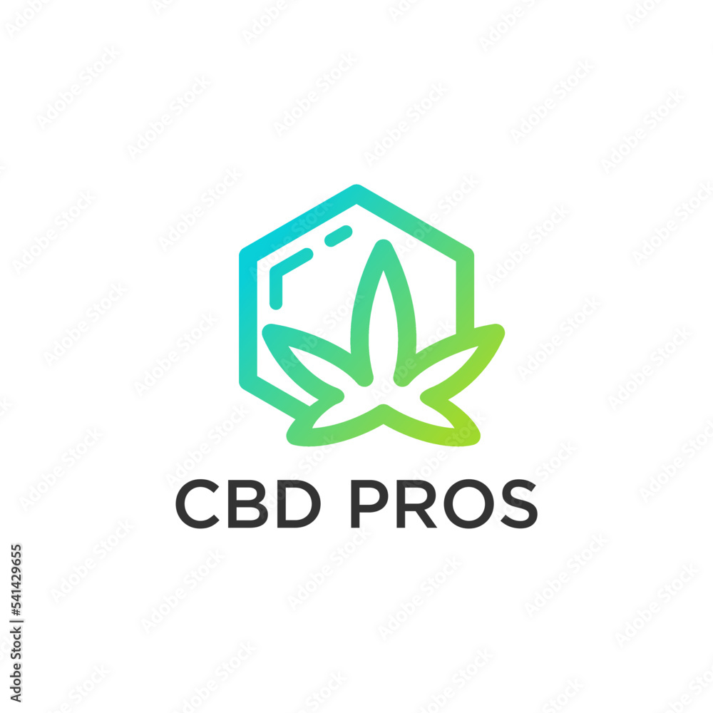 gradient cbd medical logo design