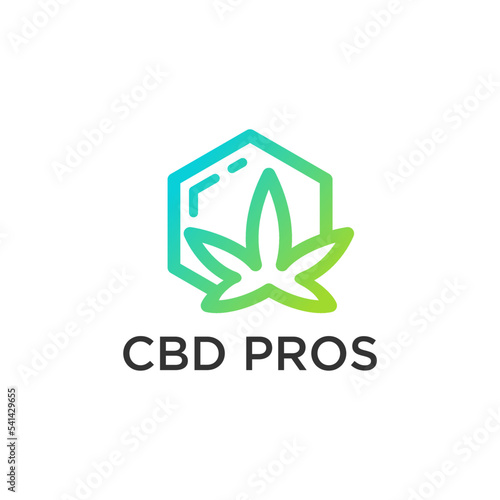 gradient cbd medical logo design