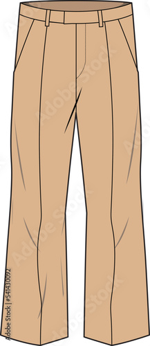 CORPORATE WEAR PANT FOR UNISEX WEAR VECTOR ILLUSTRATION