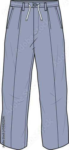 CORPORATE WEAR PANT FOR UNISEX WEAR VECTOR ILLUSTRATION