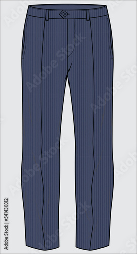 UNISEX CORPORATE WEAR PANT ILLUSTRATION VECTOR