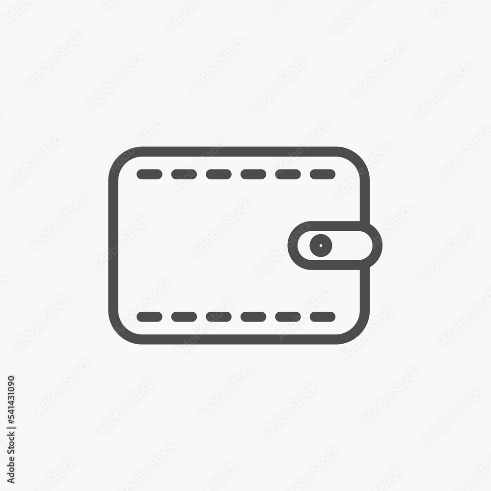 wallet icon vector isolated. money, purse, cash icon vector symbol isolated wallet icon vector isolated. money, purse, cash icon vector symbol isolated