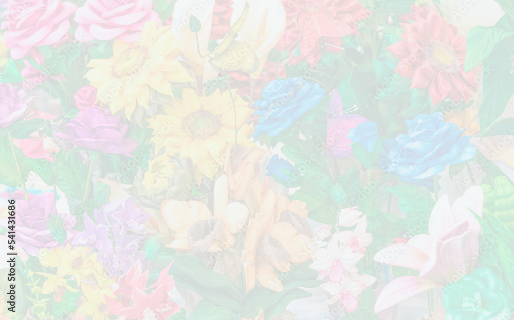 Blurred soft tone of abstract floral background.
