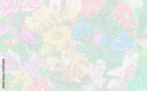 Blurred soft tone of abstract floral background.