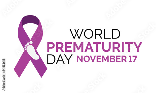 Vector illustration on the theme of World Prematurity day on November 17th and  illustration of a Banner 