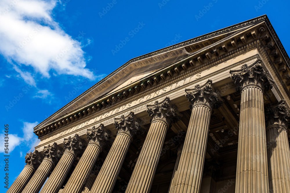 Detail, St. George's Hall, Liverpool, UK.