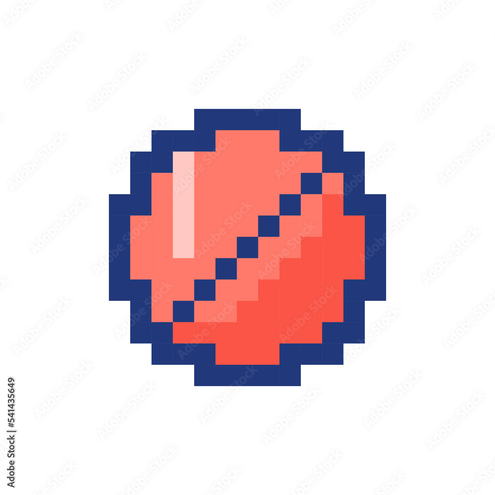 Fototapeta premium Failure occurred pixelated RGB color ui icon. Error message. Access blocked. Simplistic filled 8bit graphic element. Retro style design for arcade, video game art. Editable vector isolated image