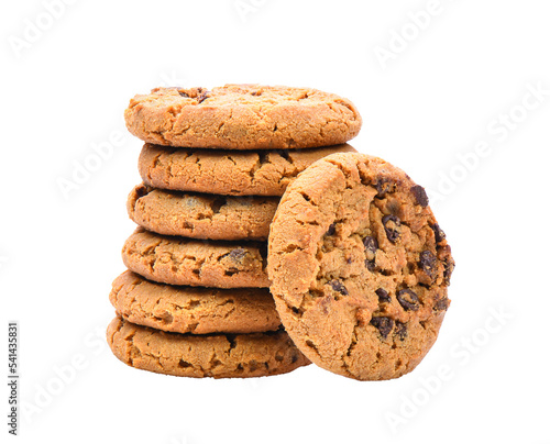 chocolate chips cookies on transparent png