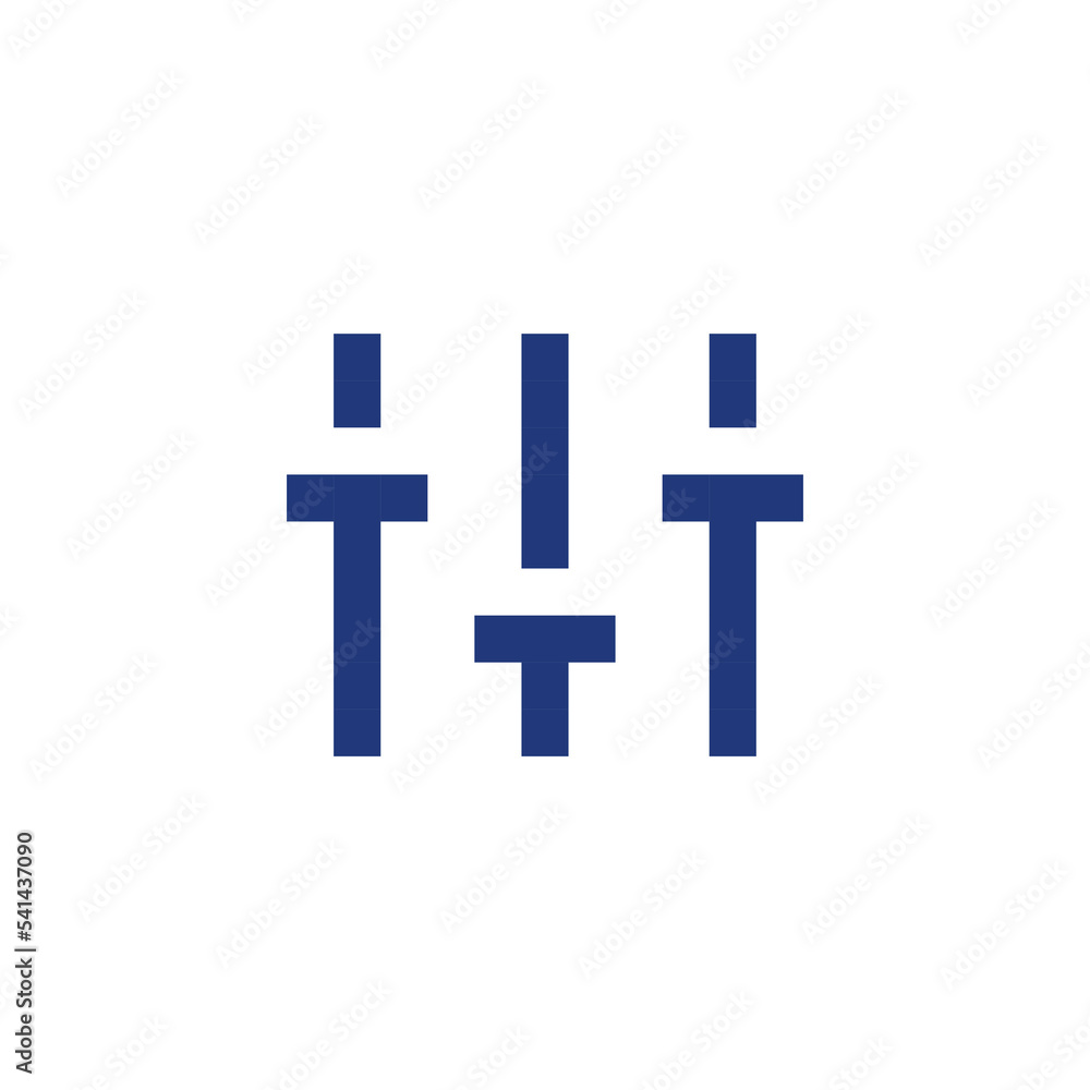 Vertical adjustment pixelated RGB color ui icon. Sound control. Volume bar. Simplistic filled 8bit graphic element. Retro style design for arcade, video game art. Editable vector isolated image Vertical adjustment pixelated RGB color ui icon. Sound control. Volume bar. Simplistic filled 8bit graphic element. Retro style design for arcade, video game art. Editable vector isolated image
