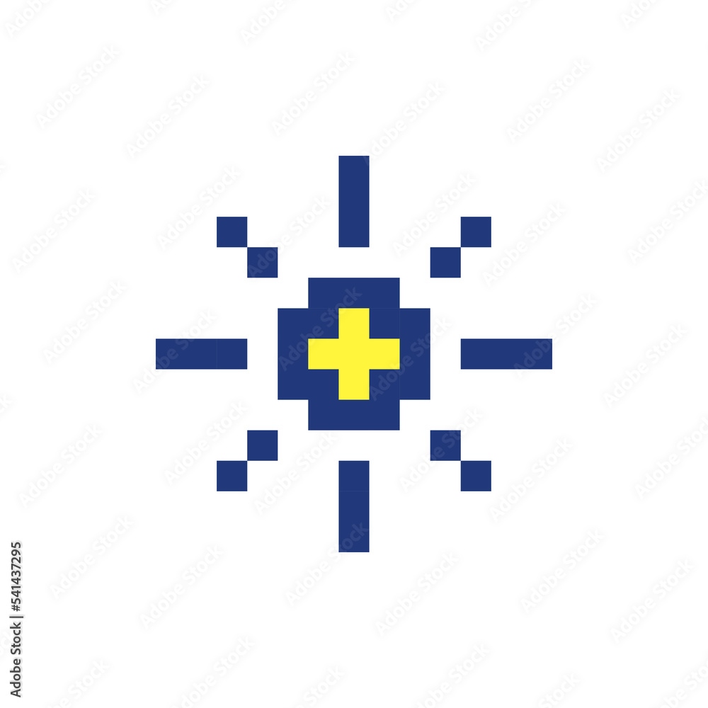 Light mode pixelated RGB color ui icon. Daytime theme. Brightness. Sun option. Simplistic filled 8bit graphic element. Retro style design for arcade, video game art. Editable vector isolated image Light mode pixelated RGB color ui icon. Daytime theme. Brightness. Sun option. Simplistic filled 8bit graphic element. Retro style design for arcade, video game art. Editable vector isolated image