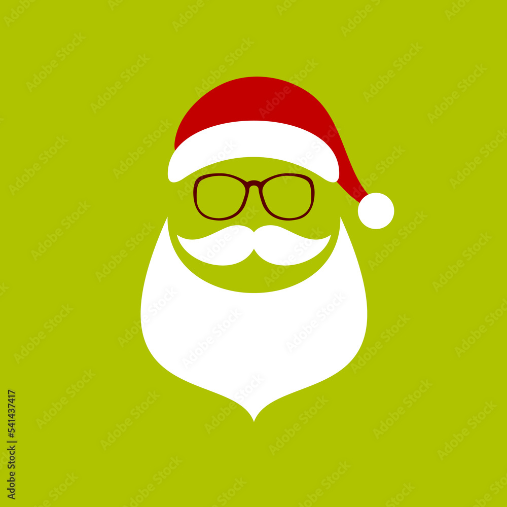 Quadrat Abstrakter Weihnachtsmann Hellgrün Dunkelrot Weiß Quadrat Abstrakter Weihnachtsmann Hellgrün Dunkelrot Weiß