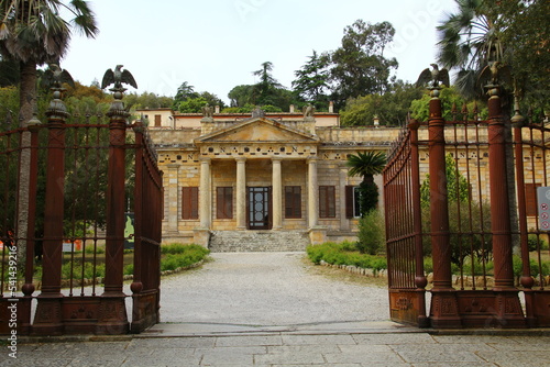 The Demidoff Gallery is below the original Napoleon Bonaparte manor on the Island of Elba, Tuscany, Italy photo