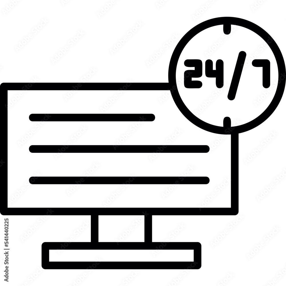 24 7 Monitoring Icon