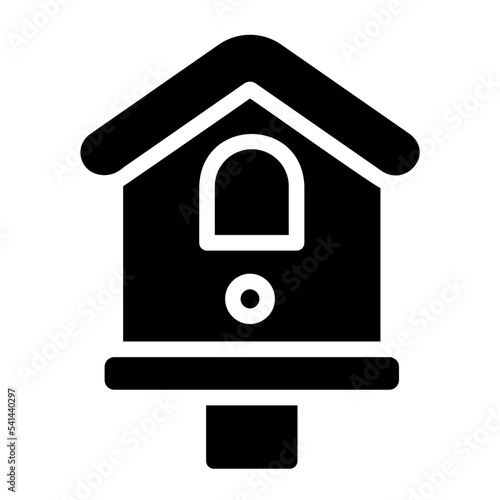 birdhouse glyph icon