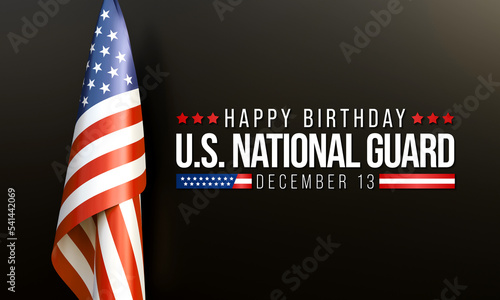 Canvas Print United States National Guard birthday is observed every year on December 13, to show appreciation for the U