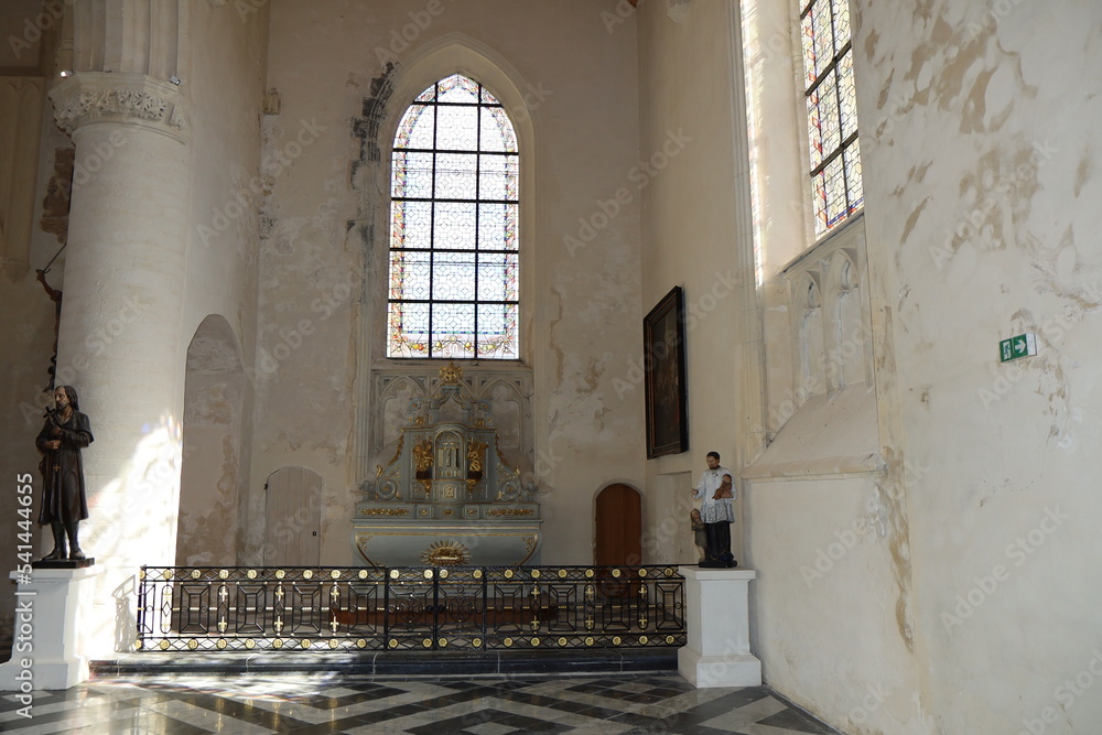 Eglise Notre Dame de Calais, intérieur de l'église, ville de Calais, département du Pas de Calais, France