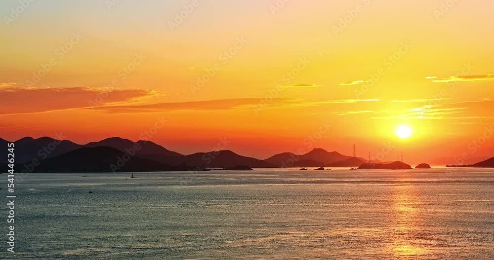 Beautiful sea and island natural scenery in Zhoushan at sunset, Zhejiang, China. Beautiful sea and island natural scenery in Zhoushan at sunset, Zhejiang, China.