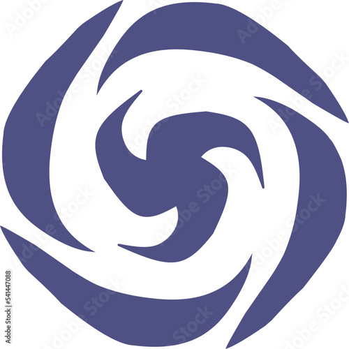 Fototapeta Naklejka Na Ścianę i Meble -  Hurricane symbol.abstract style icon. Vector 