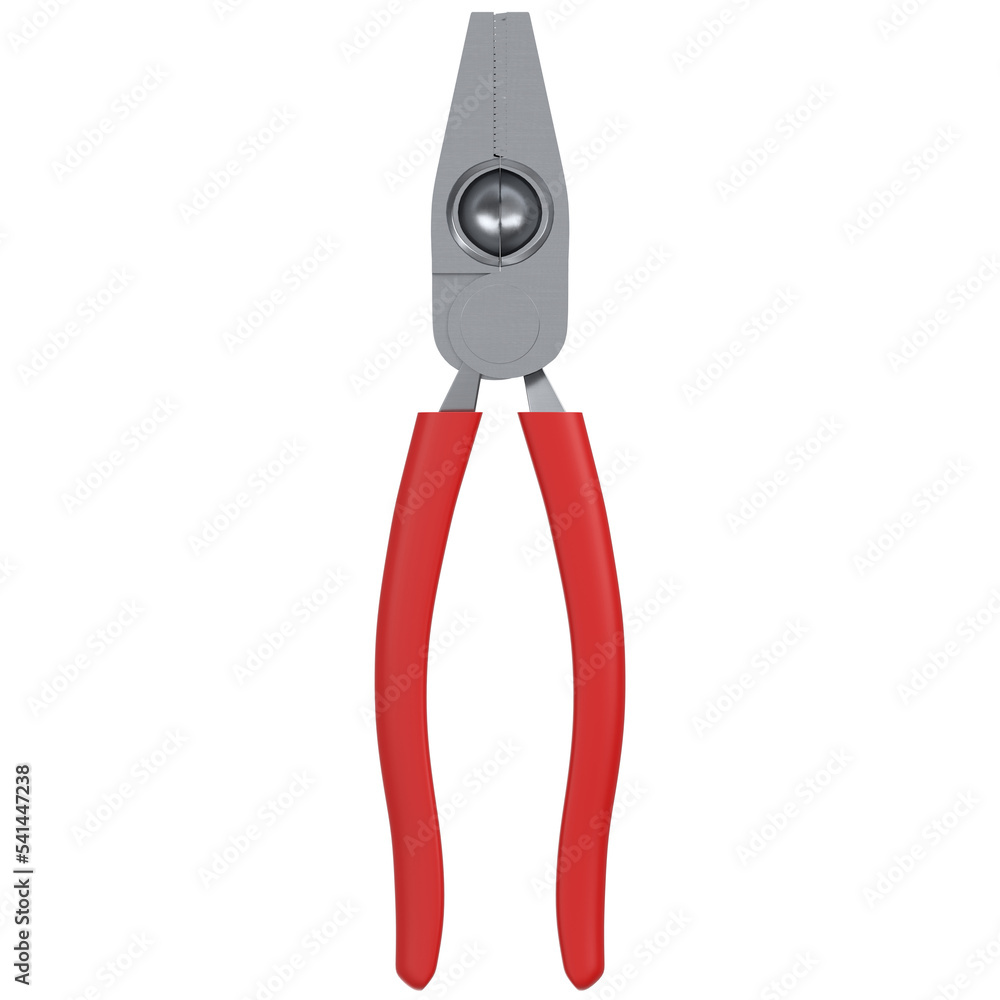 3d rendering illustration of linesman pliers 3d rendering illustration of linesman pliers