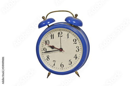 Vintage clock isolated on transparent background