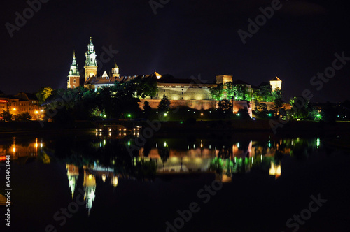 Wawel Castle, Kraków, Poland, Europe Night photography
