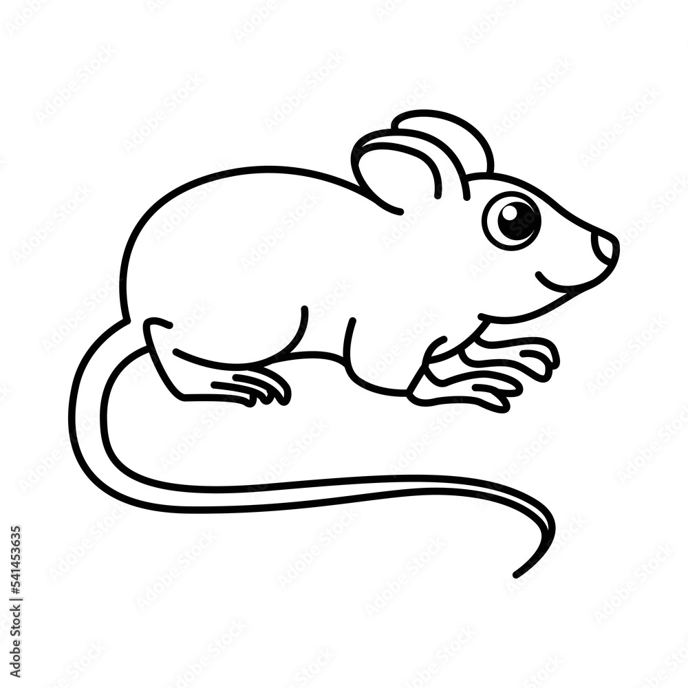 Cute mouse cartoon characters vector illustration. For kids coloring book. Cute mouse cartoon characters vector illustration. For kids coloring book.
