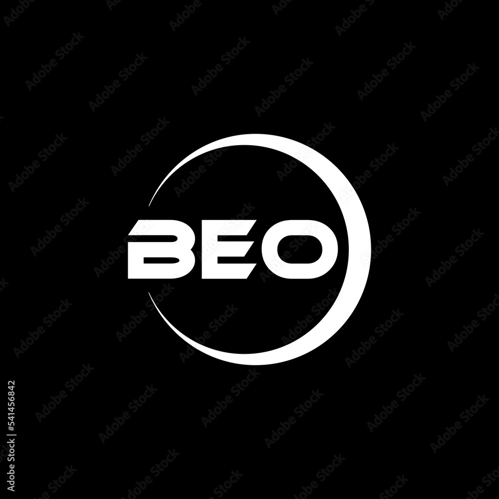 BEO letter logo design with black background in illustrator, cube logo, vector logo, modern alphabet font overlap style. calligraphy designs for logo, Poster, Invitation, etc. BEO letter logo design with black background in illustrator, cube logo, vector logo, modern alphabet font overlap style. calligraphy designs for logo, Poster, Invitation, etc.