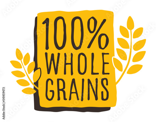 100 percent Whole Grains square badge