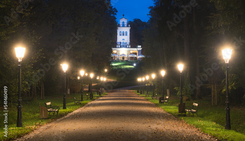 Observation point building in a park, Zagreb, Croatia photo