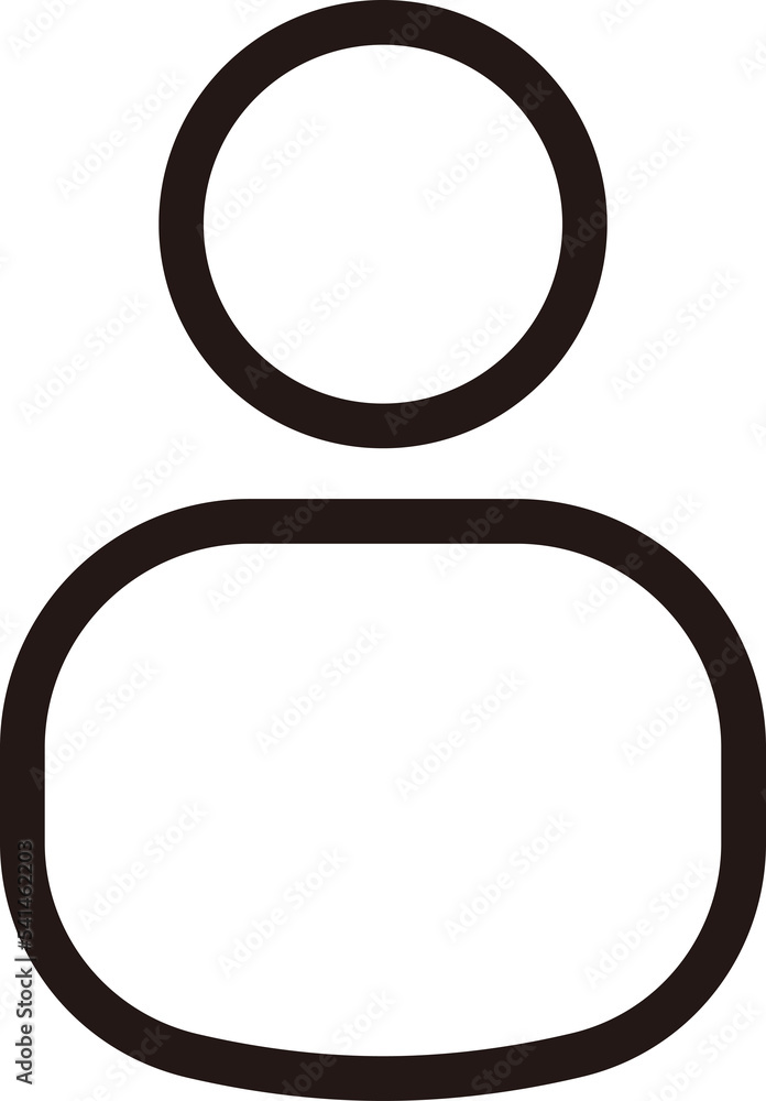 People and user outline icon. Human avatar line vector icon for graphic design concept. People and user outline icon. Human avatar line vector icon for graphic design concept.