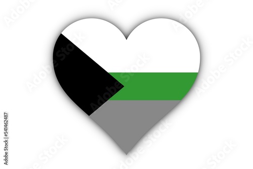 Free Download Bandera Demiromántica en corazón - GFXLoad
