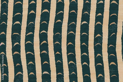 African brush stroke mud cloth fabric pattern. Ethnic boho seamless pattern in sage green and beige, tribal. photo