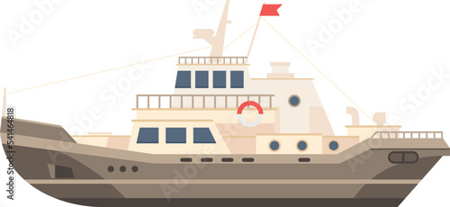 Motor boat icon. Water vessel. Marine transport
