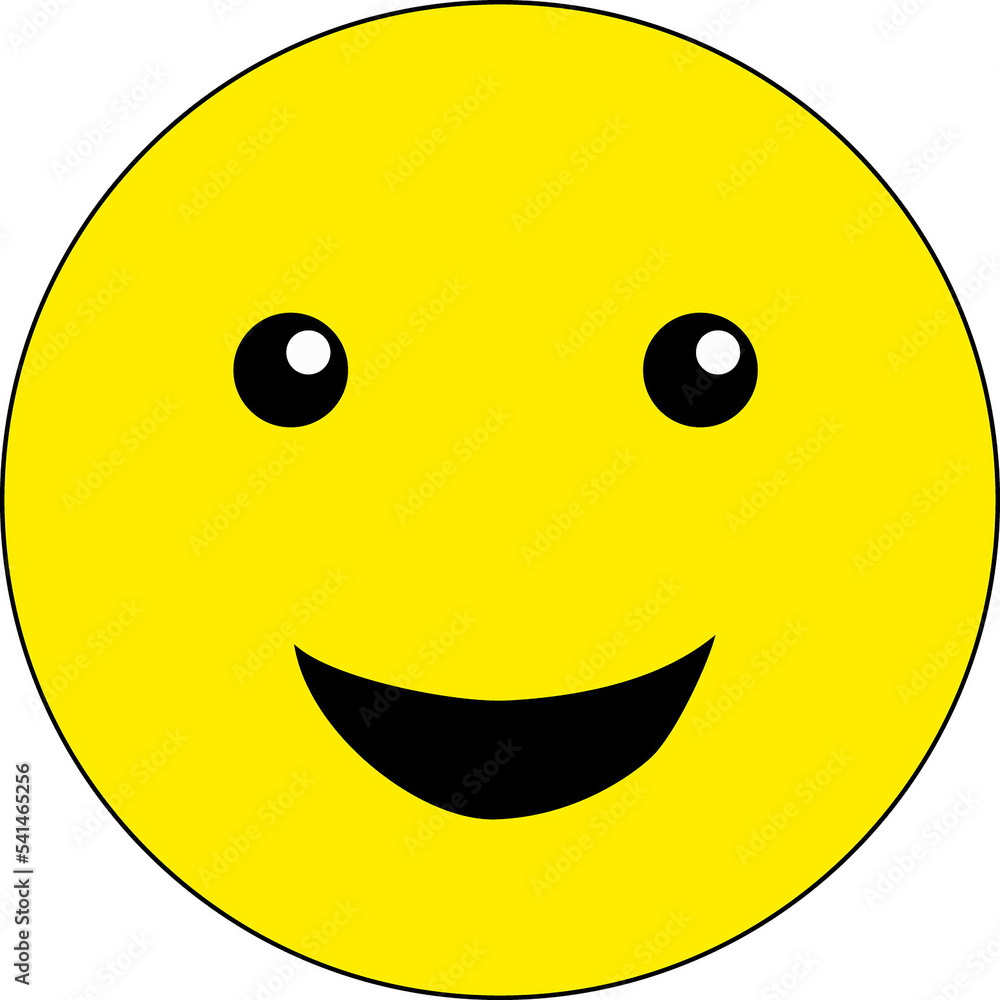 smiley laughs on a white background smiley laughs on a white background