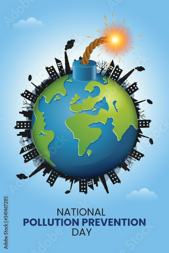 Make Pollution free earth National pollution prevention day and environment day