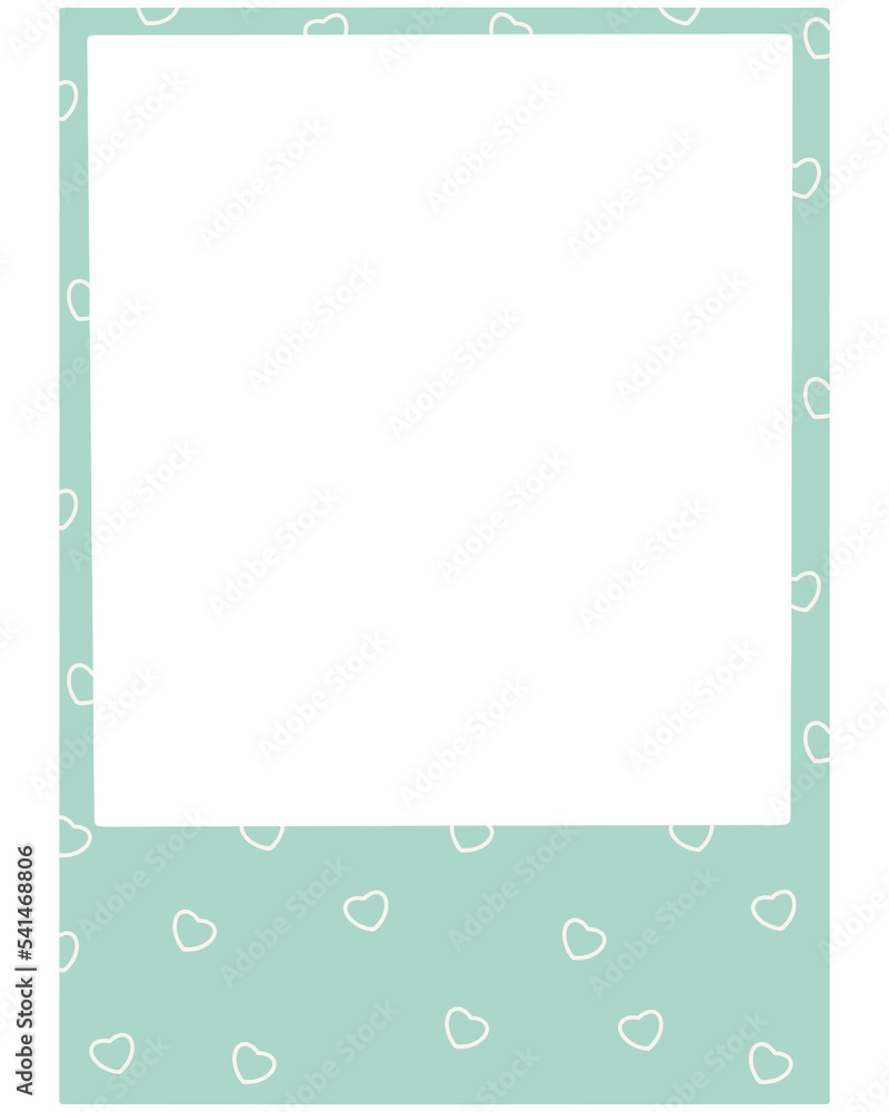 Heart Pattern Polaroid Photo Frame Heart Pattern Polaroid Photo Frame