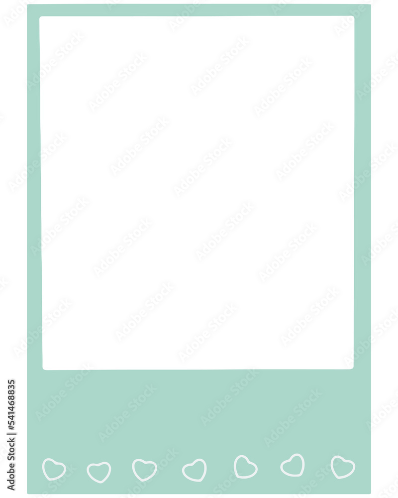 Heart Pattern Polaroid Photo Frame Heart Pattern Polaroid Photo Frame
