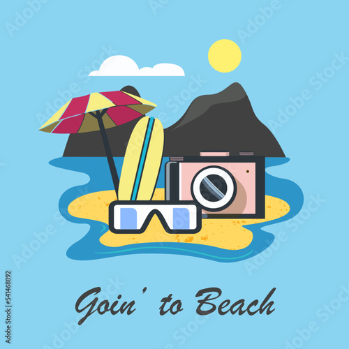 summer holiday vacation poster