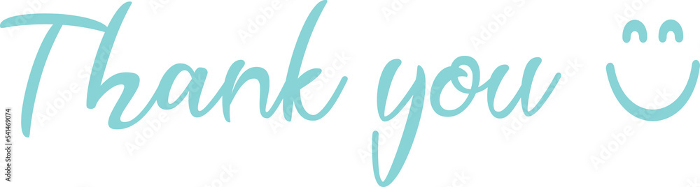 Slogan thank you with smile. Inspiration, motivation, emotion message. Flat quote Slogan thank you with smile. Inspiration, motivation, emotion message. Flat quote